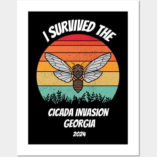 I survived the cicada invasion Georgia 2024 Posters and Art